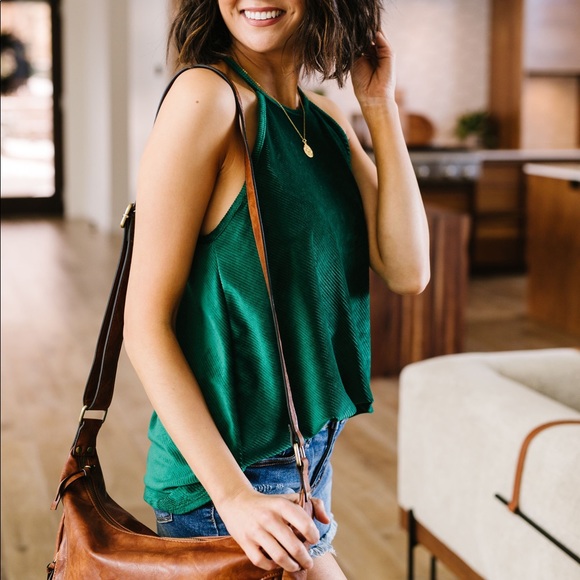 Lucky One Halter Top In Spruce - Picture 6 of 8